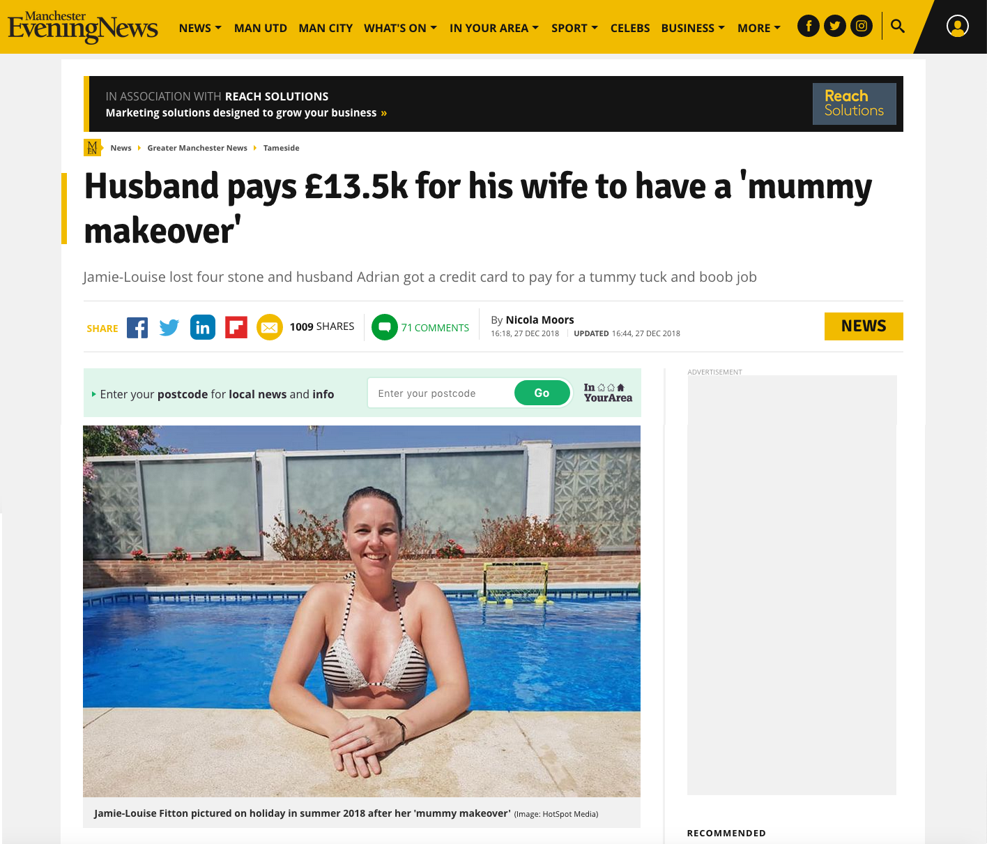 Husband pays £13.5k for his wife to have a ‘mummy makeover’