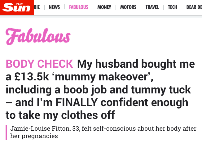 BODY CHECK My husband bought me a £13.5k ‘mummy makeover’